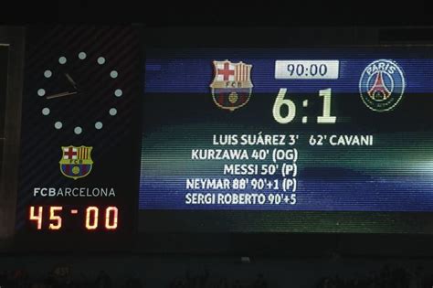 Barca vs PSG